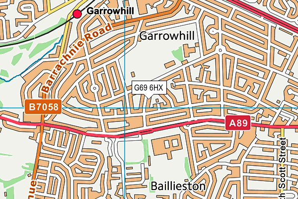 G69 6HX map - OS VectorMap District (Ordnance Survey) G69 6HX map - OS VectorMap District (Ordnance Survey)