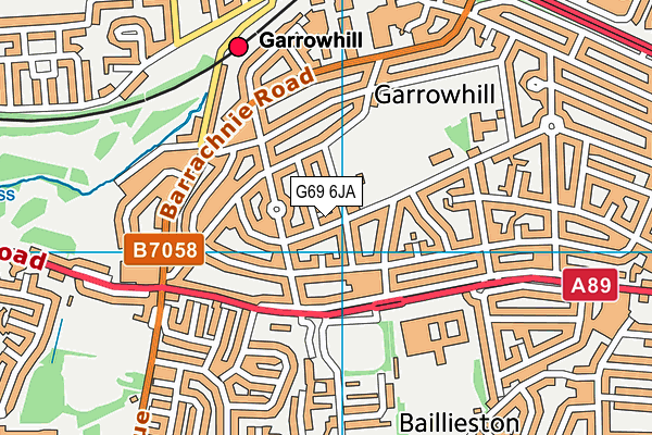 G69 6JA map - OS VectorMap District (Ordnance Survey) G69 6JA map - OS VectorMap District (Ordnance Survey)