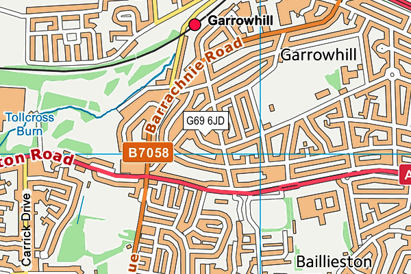 G69 6JD map - OS VectorMap District (Ordnance Survey) G69 6JD map - OS VectorMap District (Ordnance Survey)
