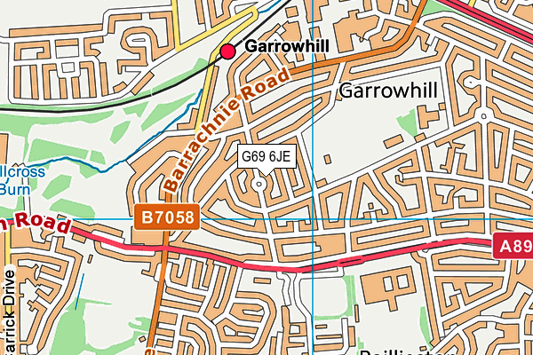 G69 6JE map - OS VectorMap District (Ordnance Survey) G69 6JE map - OS VectorMap District (Ordnance Survey)