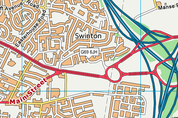 G69 6JH map - OS VectorMap District (Ordnance Survey) G69 6JH map - OS VectorMap District (Ordnance Survey)