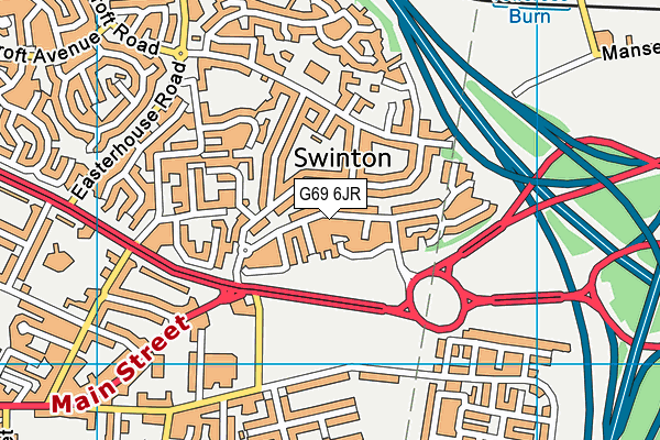 G69 6JR map - OS VectorMap District (Ordnance Survey) G69 6JR map - OS VectorMap District (Ordnance Survey)