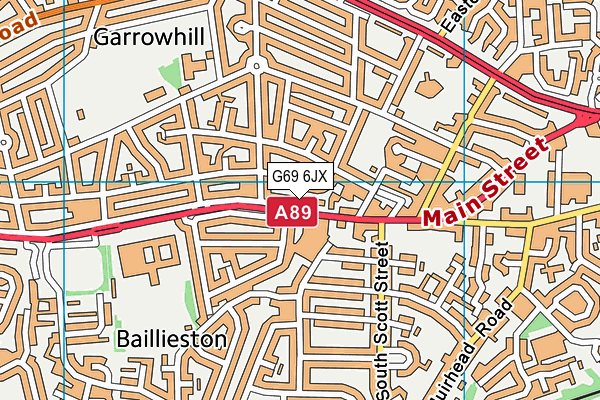 G69 6JX map - OS VectorMap District (Ordnance Survey) G69 6JX map - OS VectorMap District (Ordnance Survey)