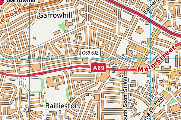 G69 6JZ map - OS VectorMap District (Ordnance Survey) G69 6JZ map - OS VectorMap District (Ordnance Survey)