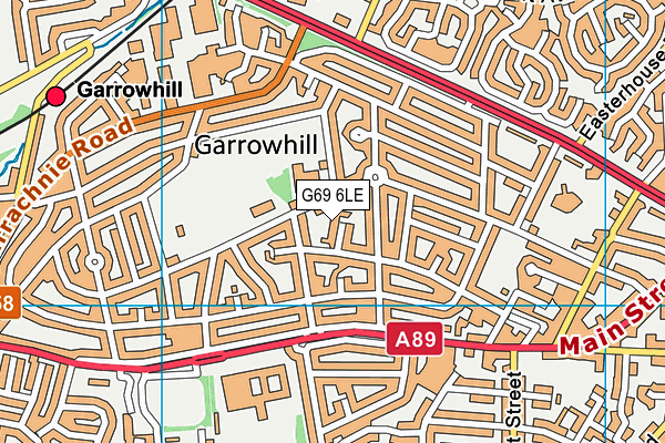 G69 6LE map - OS VectorMap District (Ordnance Survey) G69 6LE map - OS VectorMap District (Ordnance Survey)
