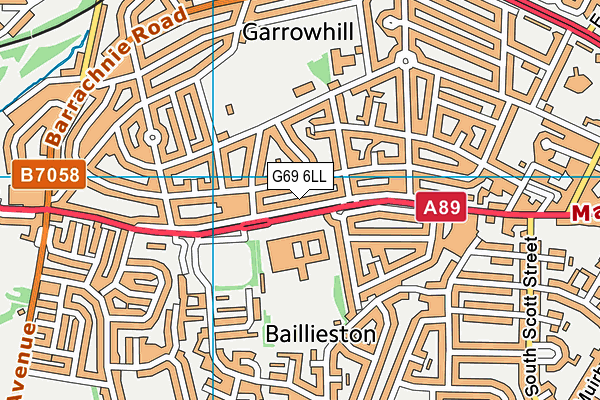 G69 6LL map - OS VectorMap District (Ordnance Survey) G69 6LL map - OS VectorMap District (Ordnance Survey)