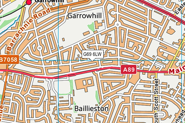 G69 6LW map - OS VectorMap District (Ordnance Survey) G69 6LW map - OS VectorMap District (Ordnance Survey)
