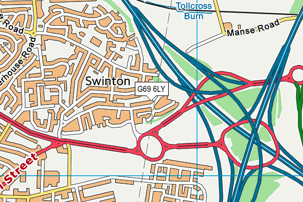 G69 6LY map - OS VectorMap District (Ordnance Survey) G69 6LY map - OS VectorMap District (Ordnance Survey)