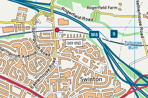 G69 6ND map - OS VectorMap District (Ordnance Survey) G69 6ND map - OS VectorMap District (Ordnance Survey)