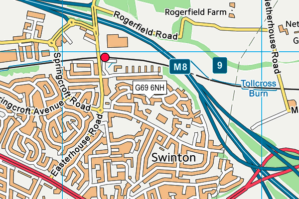 G69 6NH map - OS VectorMap District (Ordnance Survey) G69 6NH map - OS VectorMap District (Ordnance Survey)