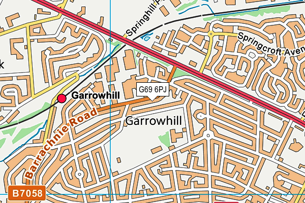 G69 6PJ map - OS VectorMap District (Ordnance Survey) G69 6PJ map - OS VectorMap District (Ordnance Survey)