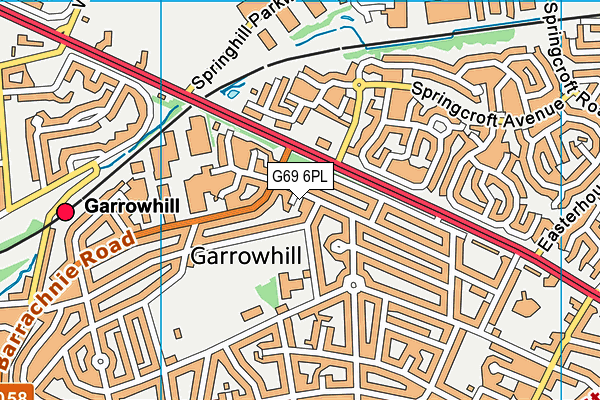 G69 6PL map - OS VectorMap District (Ordnance Survey) G69 6PL map - OS VectorMap District (Ordnance Survey)