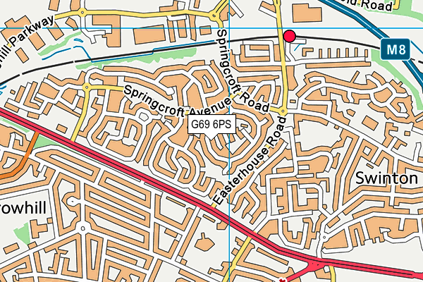 G69 6PS map - OS VectorMap District (Ordnance Survey) G69 6PS map - OS VectorMap District (Ordnance Survey)