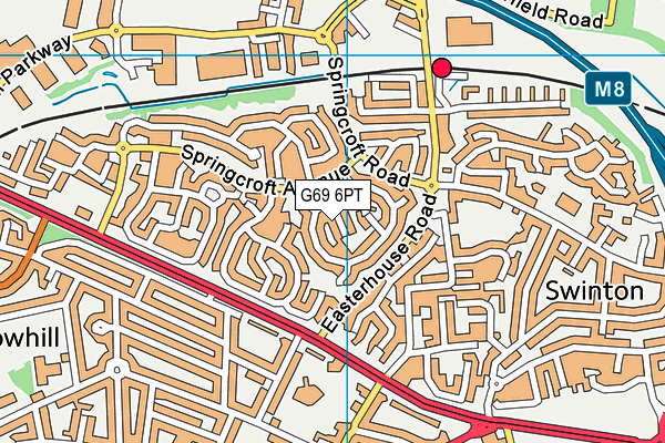 G69 6PT map - OS VectorMap District (Ordnance Survey) G69 6PT map - OS VectorMap District (Ordnance Survey)