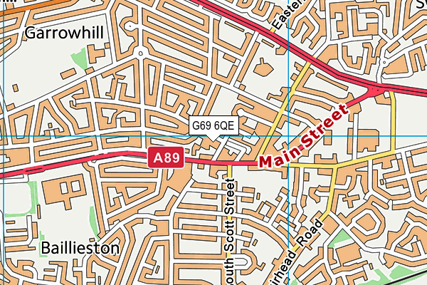 G69 6QE map - OS VectorMap District (Ordnance Survey) G69 6QE map - OS VectorMap District (Ordnance Survey)