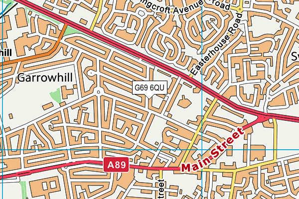 G69 6QU map - OS VectorMap District (Ordnance Survey) G69 6QU map - OS VectorMap District (Ordnance Survey)
