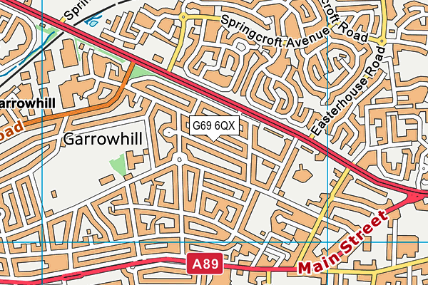 G69 6QX map - OS VectorMap District (Ordnance Survey) G69 6QX map - OS VectorMap District (Ordnance Survey)