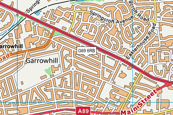 G69 6RB map - OS VectorMap District (Ordnance Survey) G69 6RB map - OS VectorMap District (Ordnance Survey)