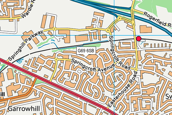 G69 6SB map - OS VectorMap District (Ordnance Survey)