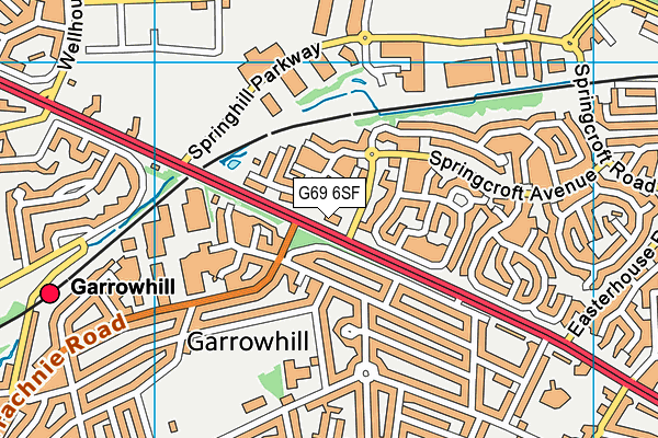 G69 6SF map - OS VectorMap District (Ordnance Survey) G69 6SF map - OS VectorMap District (Ordnance Survey)