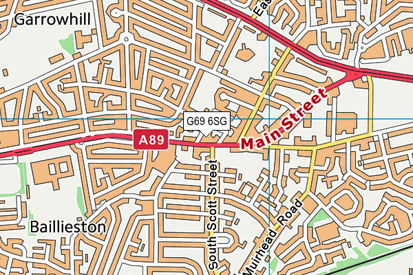 G69 6SG map - OS VectorMap District (Ordnance Survey) G69 6SG map - OS VectorMap District (Ordnance Survey)