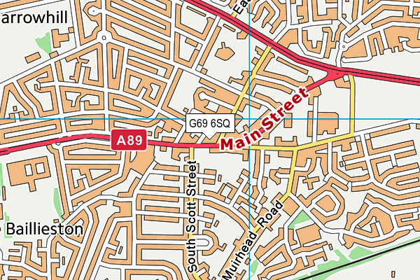 G69 6SQ map - OS VectorMap District (Ordnance Survey) G69 6SQ map - OS VectorMap District (Ordnance Survey)