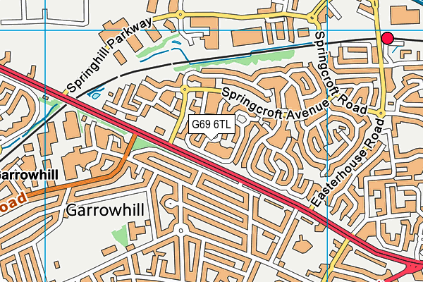 G69 6TL map - OS VectorMap District (Ordnance Survey)