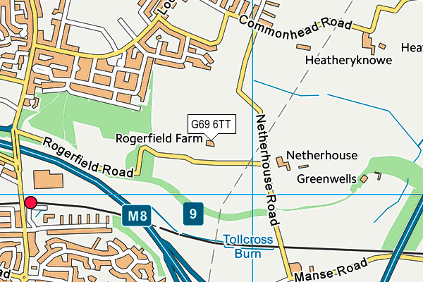 G69 6TT map - OS VectorMap District (Ordnance Survey) G69 6TT map - OS VectorMap District (Ordnance Survey)