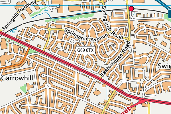 G69 6TX map - OS VectorMap District (Ordnance Survey) G69 6TX map - OS VectorMap District (Ordnance Survey)