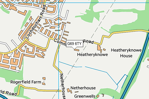 G69 6TY map - OS VectorMap District (Ordnance Survey) G69 6TY map - OS VectorMap District (Ordnance Survey)