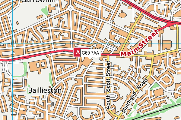 G69 7AA map - OS VectorMap District (Ordnance Survey) G69 7AA map - OS VectorMap District (Ordnance Survey)