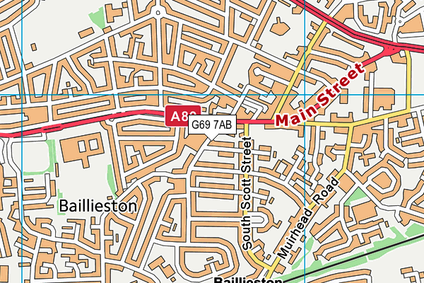 G69 7AB map - OS VectorMap District (Ordnance Survey) G69 7AB map - OS VectorMap District (Ordnance Survey)