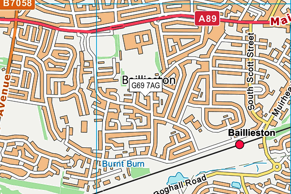 G69 7AG map - OS VectorMap District (Ordnance Survey) G69 7AG map - OS VectorMap District (Ordnance Survey)