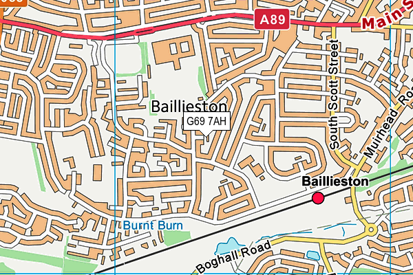 G69 7AH map - OS VectorMap District (Ordnance Survey) G69 7AH map - OS VectorMap District (Ordnance Survey)