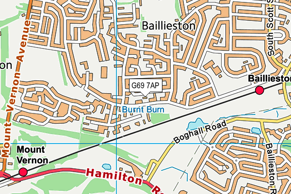 G69 7AP map - OS VectorMap District (Ordnance Survey) G69 7AP map - OS VectorMap District (Ordnance Survey)
