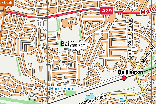 G69 7AQ map - OS VectorMap District (Ordnance Survey) G69 7AQ map - OS VectorMap District (Ordnance Survey)