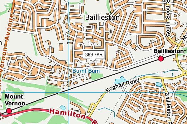 G69 7AR map - OS VectorMap District (Ordnance Survey) G69 7AR map - OS VectorMap District (Ordnance Survey)