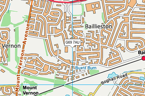 G69 7AU map - OS VectorMap District (Ordnance Survey) G69 7AU map - OS VectorMap District (Ordnance Survey)