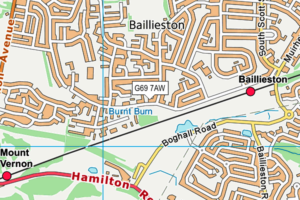 G69 7AW map - OS VectorMap District (Ordnance Survey) G69 7AW map - OS VectorMap District (Ordnance Survey)