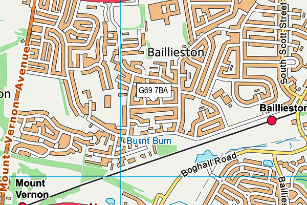 G69 7BA map - OS VectorMap District (Ordnance Survey) G69 7BA map - OS VectorMap District (Ordnance Survey)