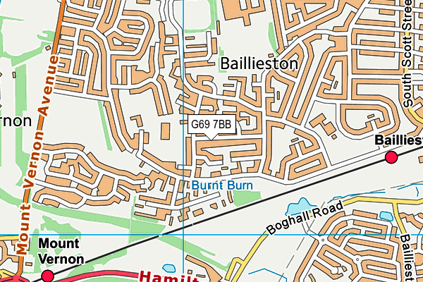 G69 7BB map - OS VectorMap District (Ordnance Survey) G69 7BB map - OS VectorMap District (Ordnance Survey)