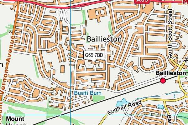 G69 7BD map - OS VectorMap District (Ordnance Survey) G69 7BD map - OS VectorMap District (Ordnance Survey)