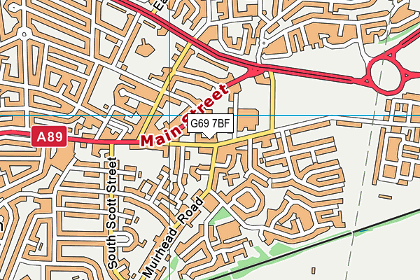 G69 7BF map - OS VectorMap District (Ordnance Survey) G69 7BF map - OS VectorMap District (Ordnance Survey)