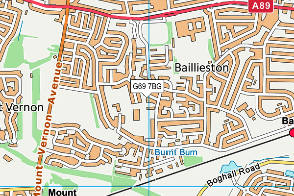 G69 7BG map - OS VectorMap District (Ordnance Survey) G69 7BG map - OS VectorMap District (Ordnance Survey)