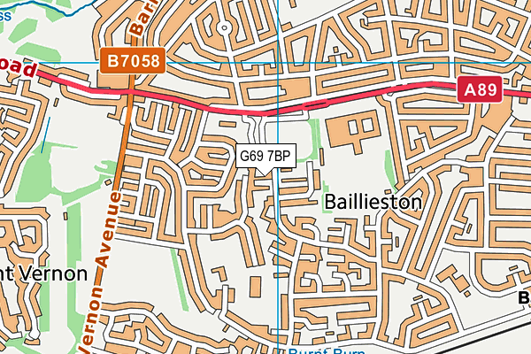 G69 7BP map - OS VectorMap District (Ordnance Survey) G69 7BP map - OS VectorMap District (Ordnance Survey)