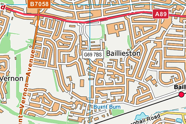 G69 7BS map - OS VectorMap District (Ordnance Survey) G69 7BS map - OS VectorMap District (Ordnance Survey)