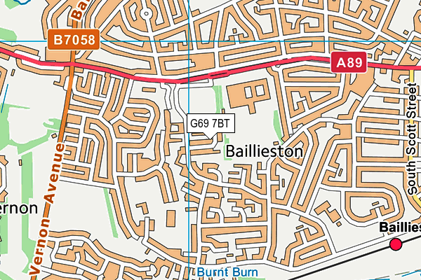G69 7BT map - OS VectorMap District (Ordnance Survey) G69 7BT map - OS VectorMap District (Ordnance Survey)