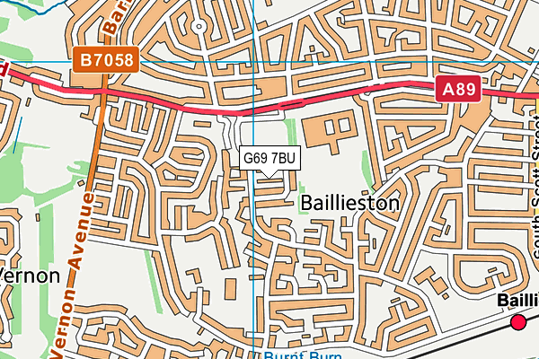 G69 7BU map - OS VectorMap District (Ordnance Survey) G69 7BU map - OS VectorMap District (Ordnance Survey)