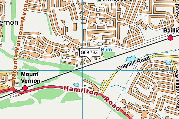 G69 7BZ map - OS VectorMap District (Ordnance Survey) G69 7BZ map - OS VectorMap District (Ordnance Survey)