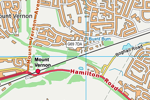 G69 7DA map - OS VectorMap District (Ordnance Survey) G69 7DA map - OS VectorMap District (Ordnance Survey)